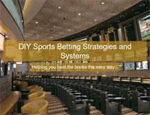 Tablet Screenshot of diysportsbettingsystems.com